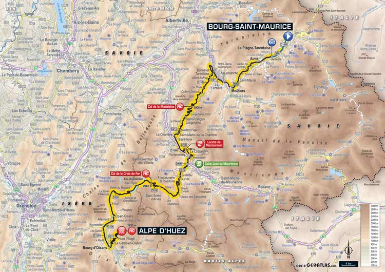2018 Tour de france Stage 12 Bourg Saint-Maurice to Alpe d'Huez