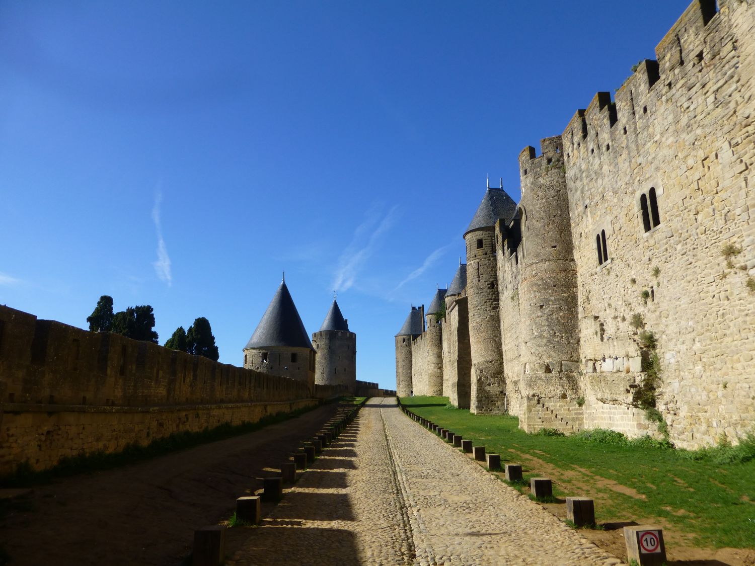 Carcassonne outside the second city wall. Photo: David Lord