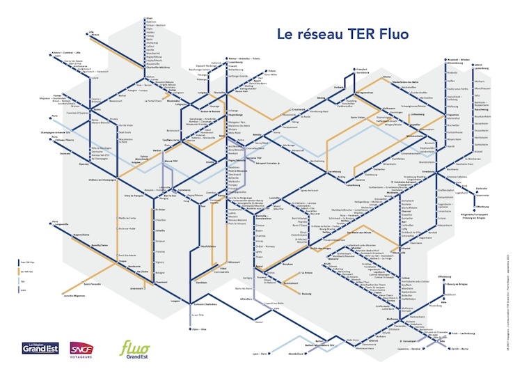 Grand-Est train map