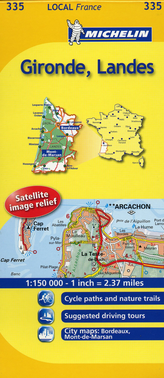 Michelin map Gironde Landes