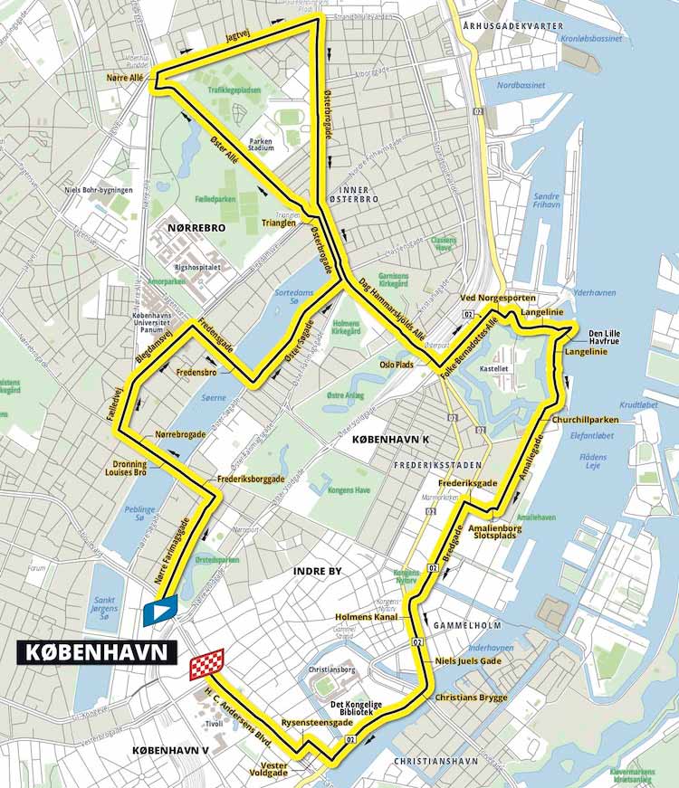 2022 Tour de France Stage 1 time trial Copenhagen