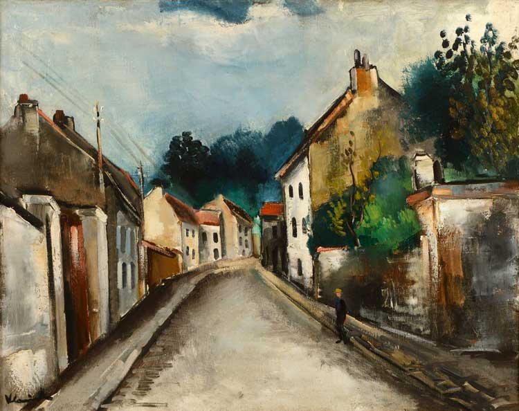 Vlaminck painting of Valmondois