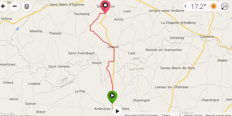 cycling map