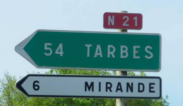 Mixed road sign France